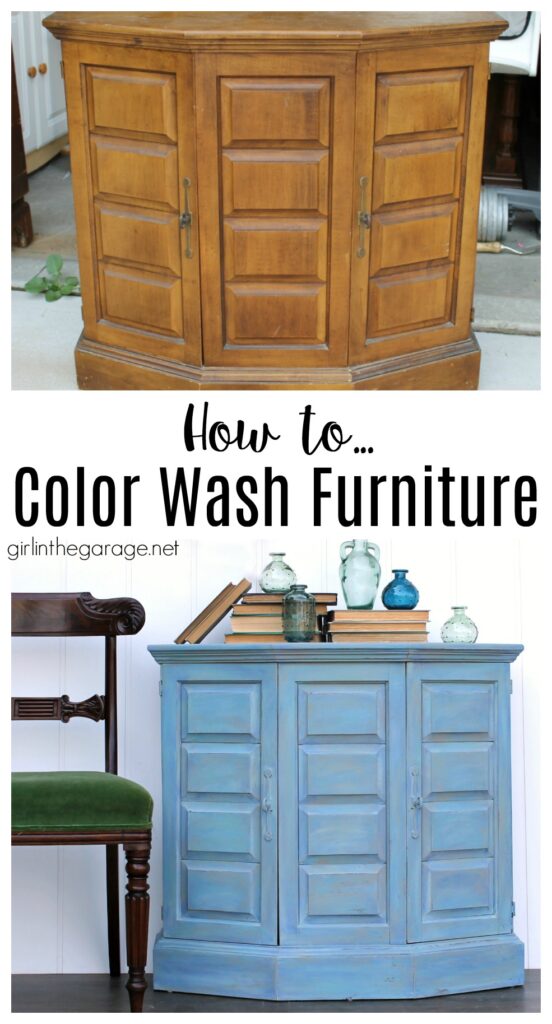 How to Paint Wash Furniture or Color Wash Wood 