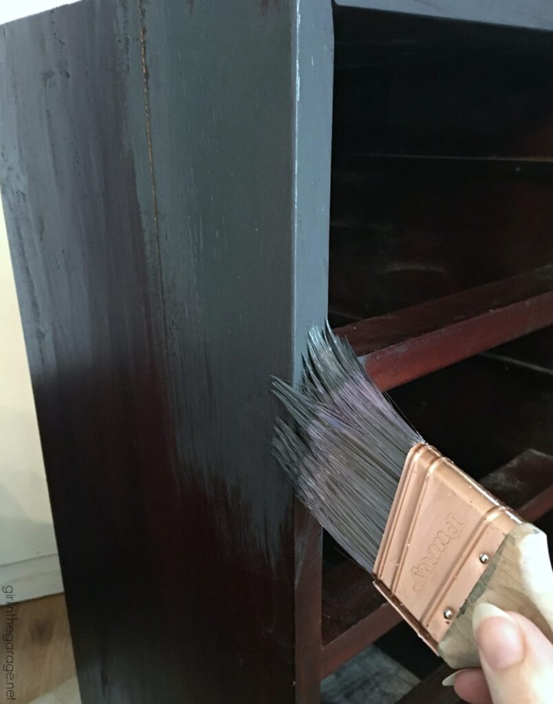 How To Paint Metal Furniture With A Brush (Steamer Trunk Redo