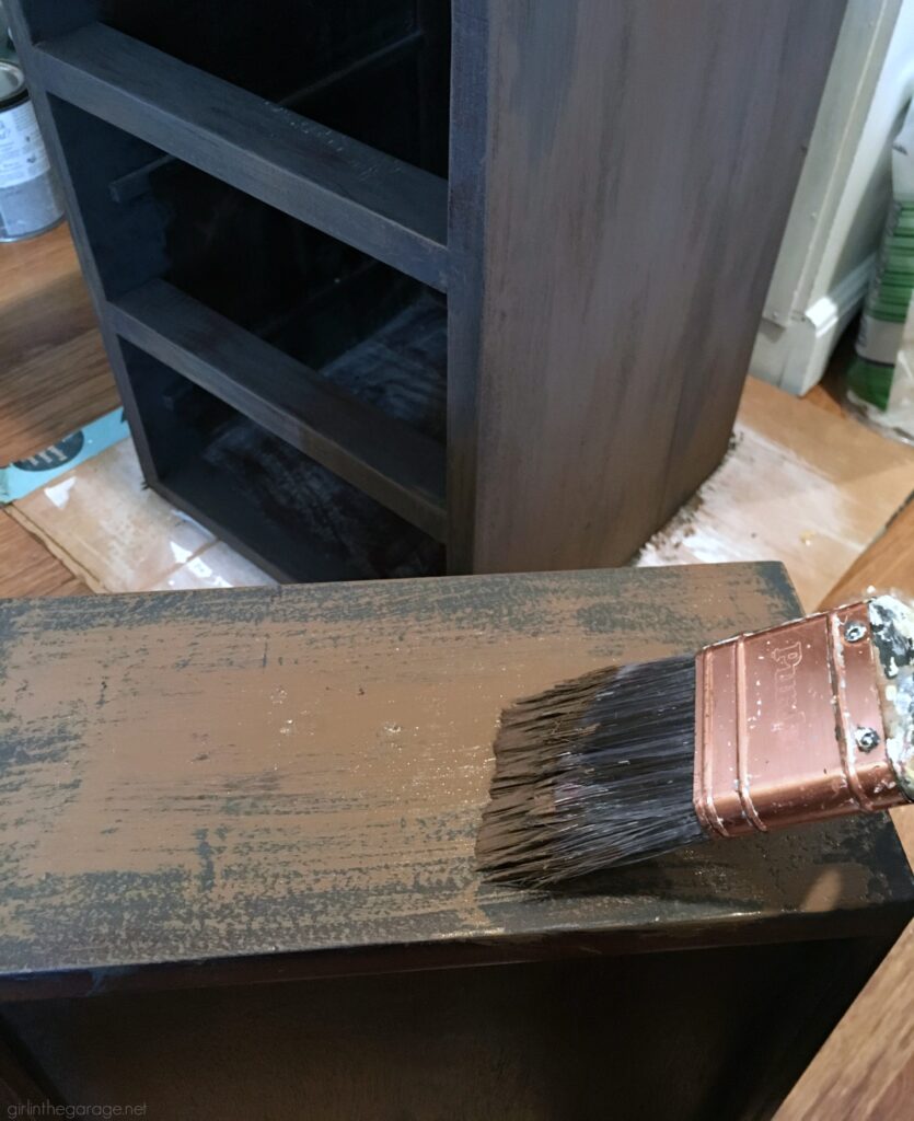 How To Paint Metal Furniture With A Brush (Steamer Trunk Redo