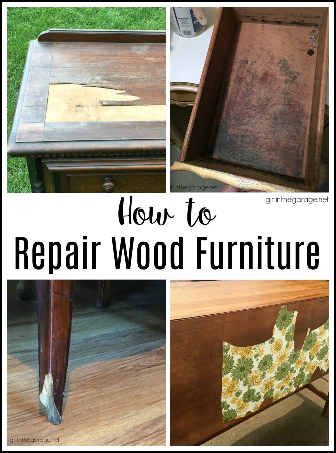 How to Repair Wood Furniture - Girl in the Garage®