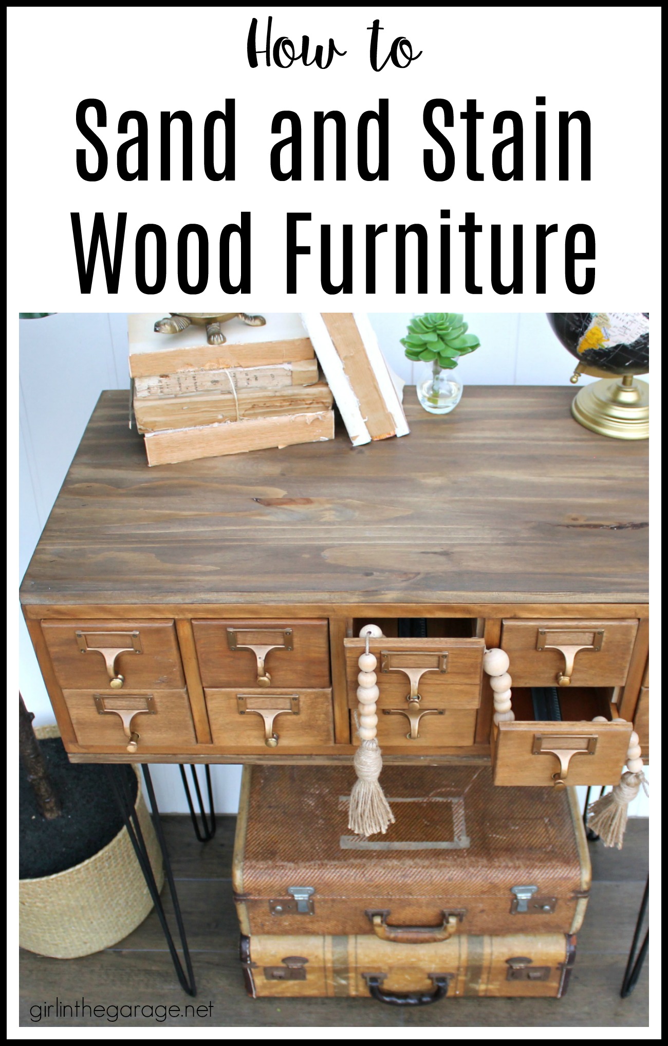 howtosandstainwoodfurniture Girl in the Garage®
