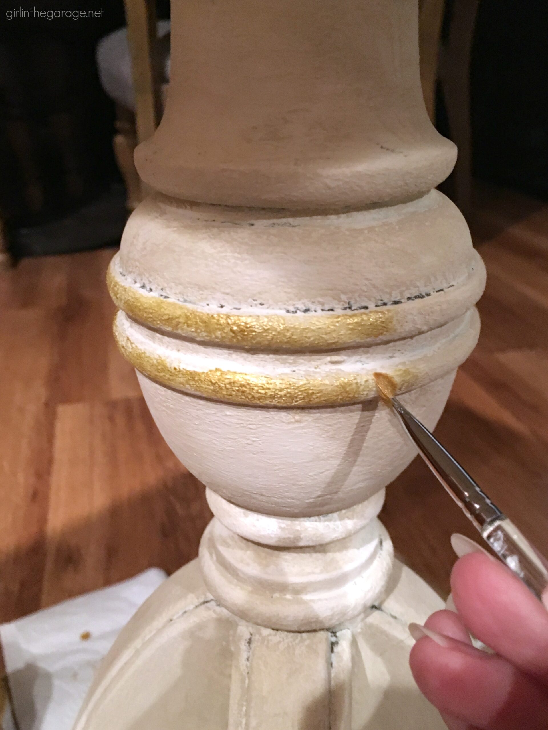 Rescue a poorly-painted antique and transform it into a beautiful French Country side table. Step by step tutorial by Girl in the Garage