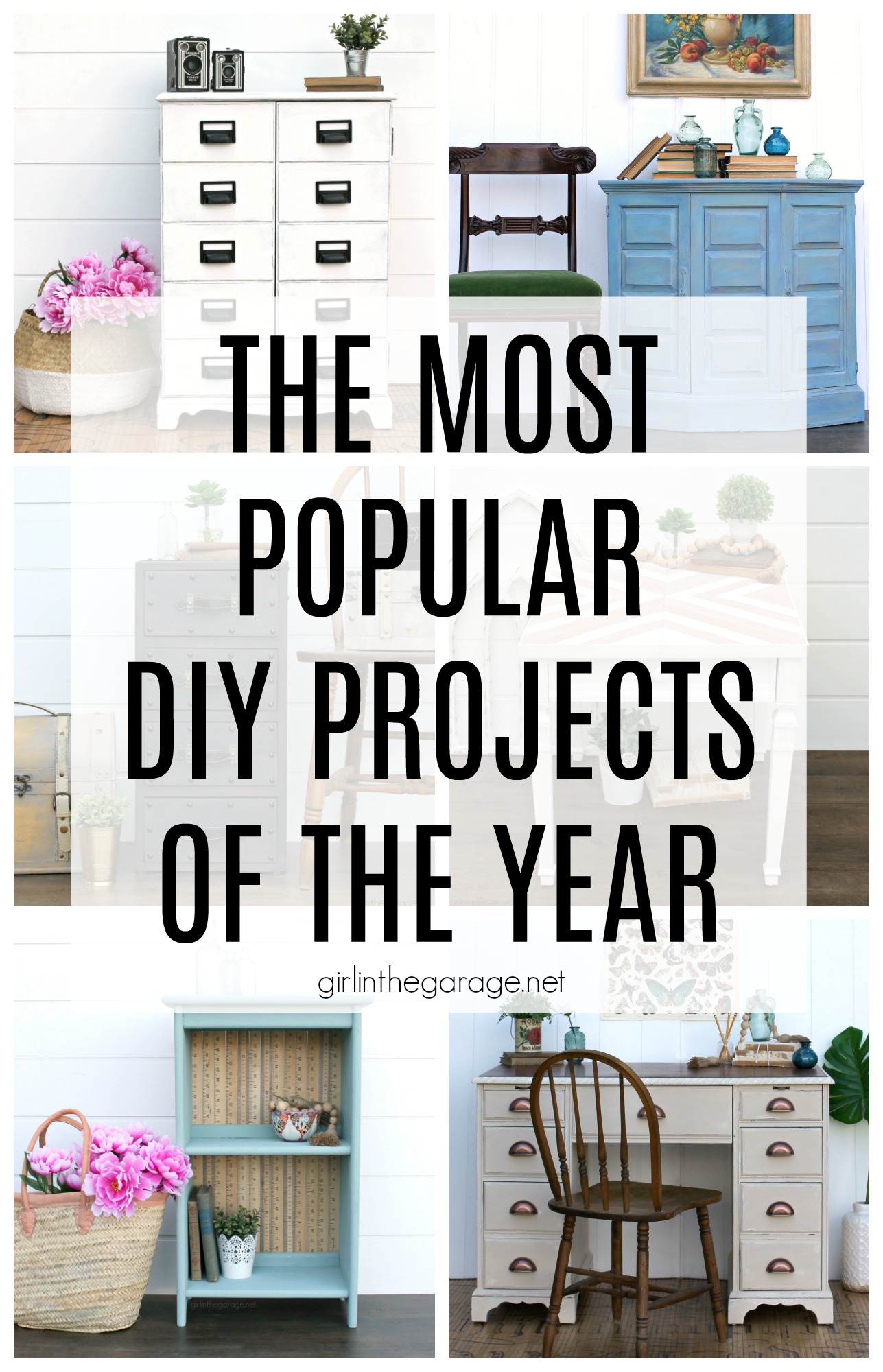 Most Popular DIY Projects of the Year - DIY furniture makeover and decor ideas by Girl in the Garage