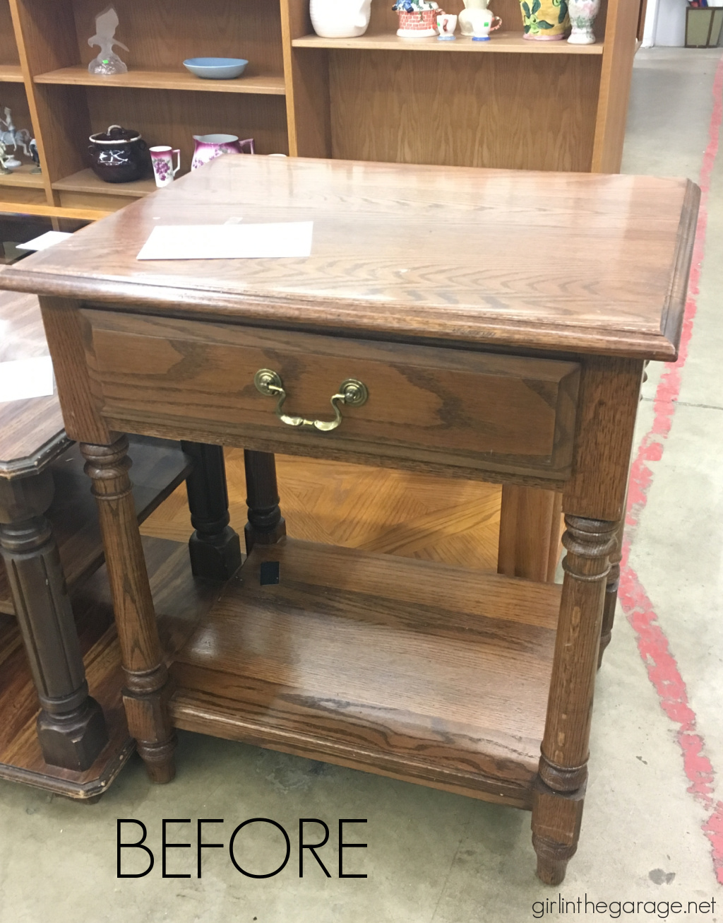 Chalk Paint Side Table Makeover 