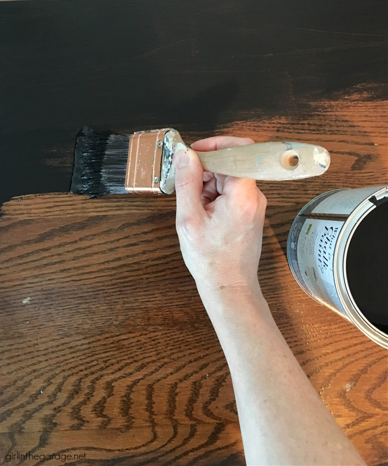How to Paint Furniture with Black Chalk Paint Girl in the Garage®