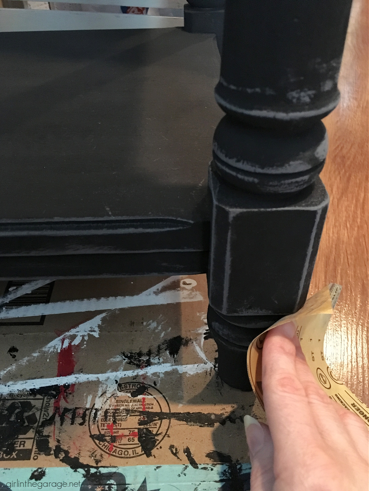 How to use Black Wax on Chalk Paint