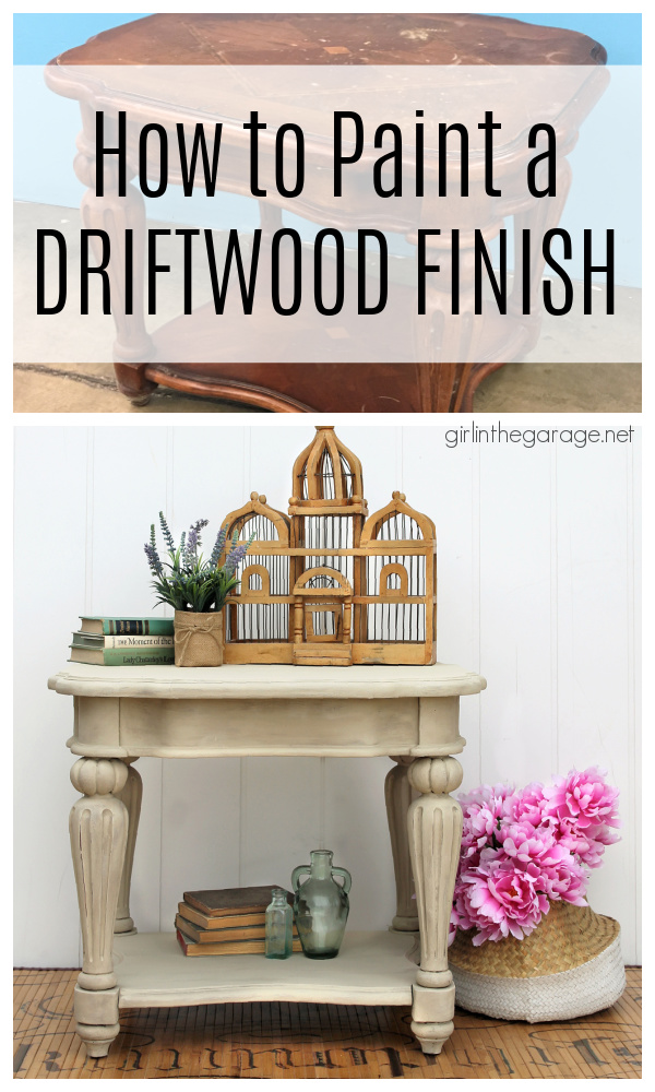 How to paint a driftwood finish with Chalk Paint - Girl in the Garage