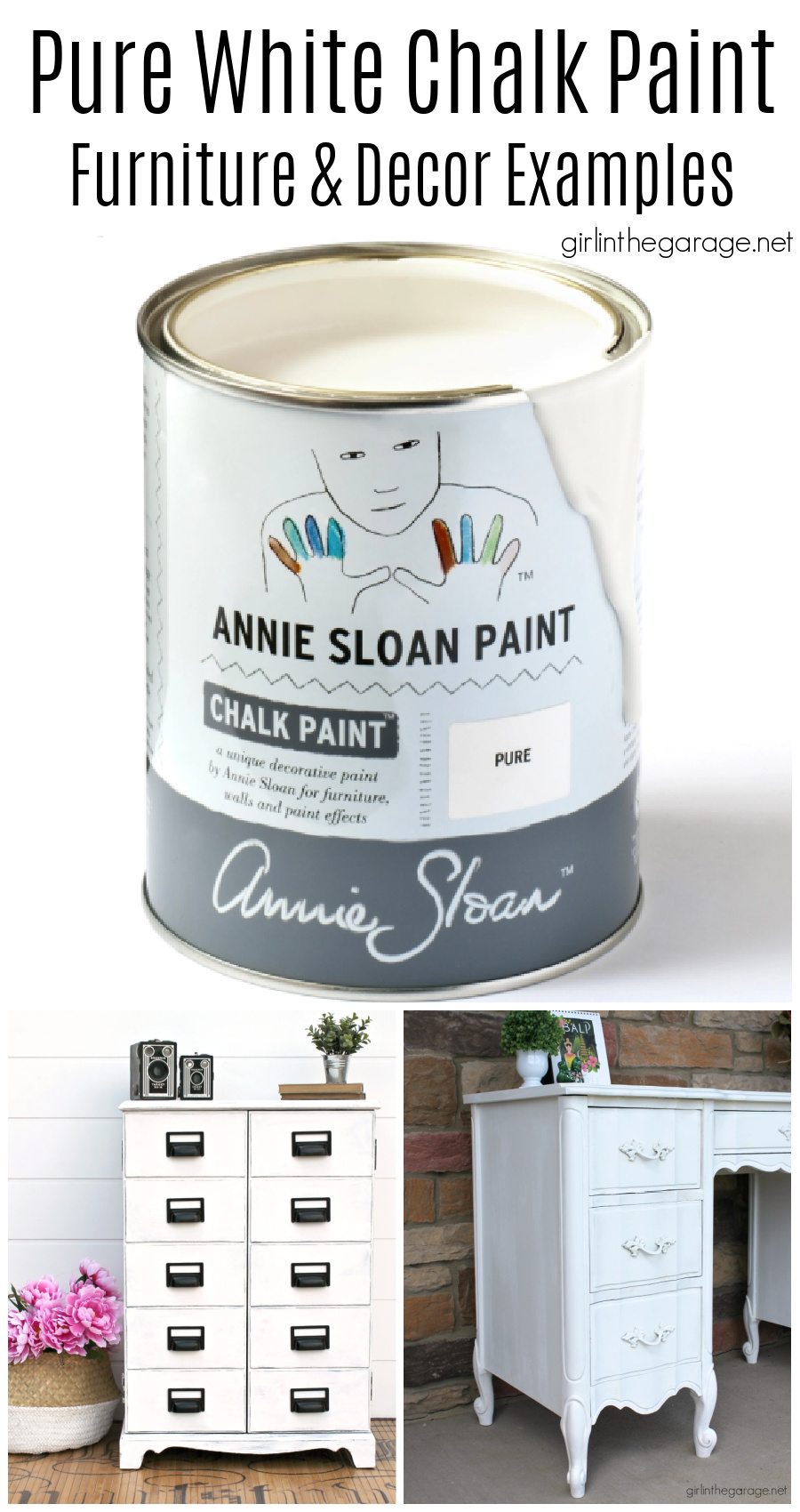 Dresser Upcycle Painted in Annie Sloan Chalk Paint Pure White, Clear Wax,…   Chalk paint furniture dresser, White chalk paint furniture, Black chalk  paint furniture