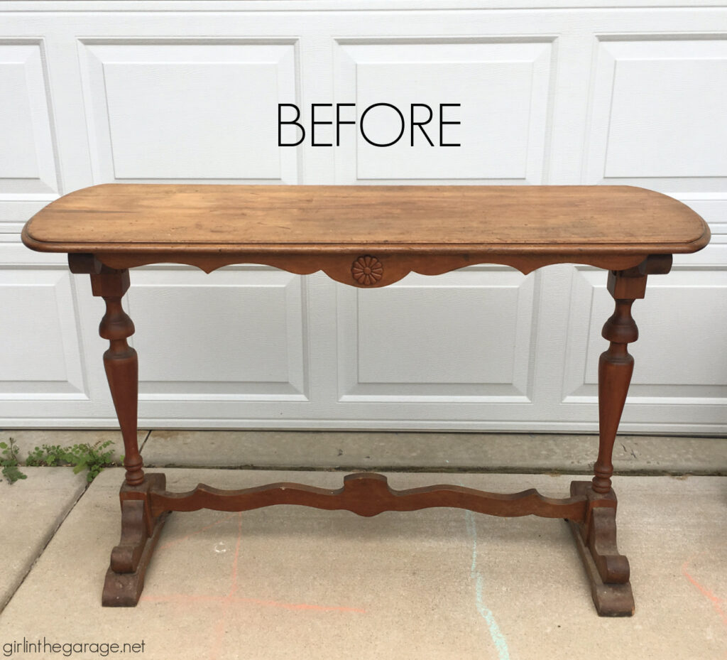 DIY Farmhouse Sofa Table Girl in the Garage®