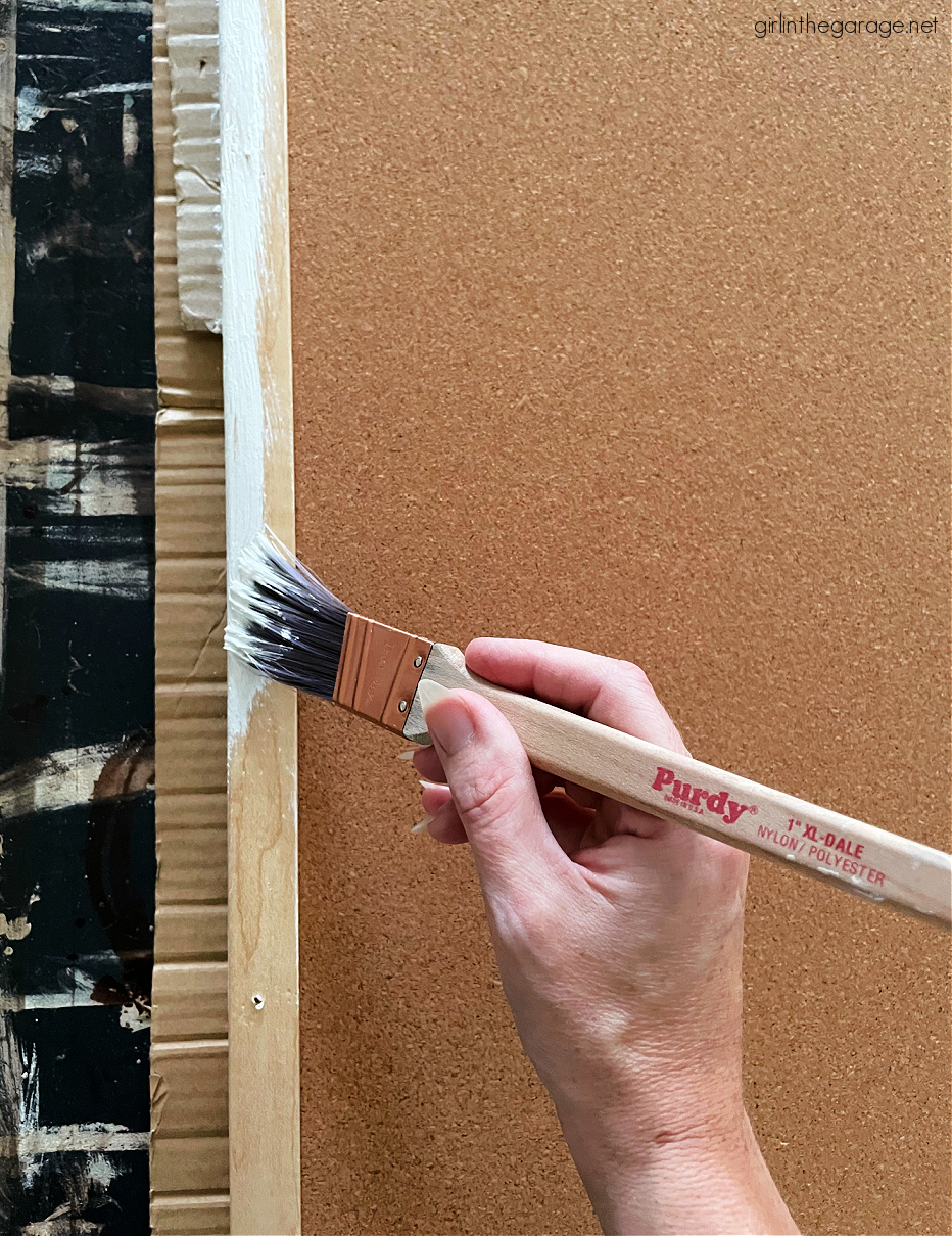 How to Paint Cork Board - Girl in the Garage®