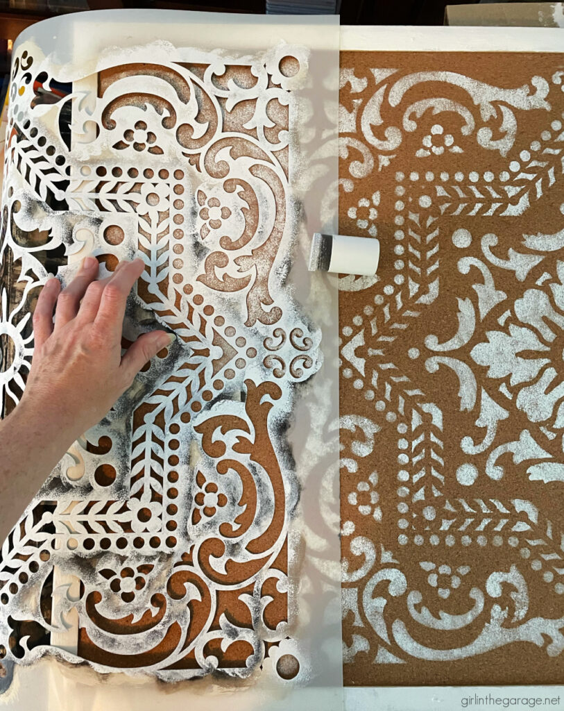 How to Paint Cork Board Girl in the Garage®