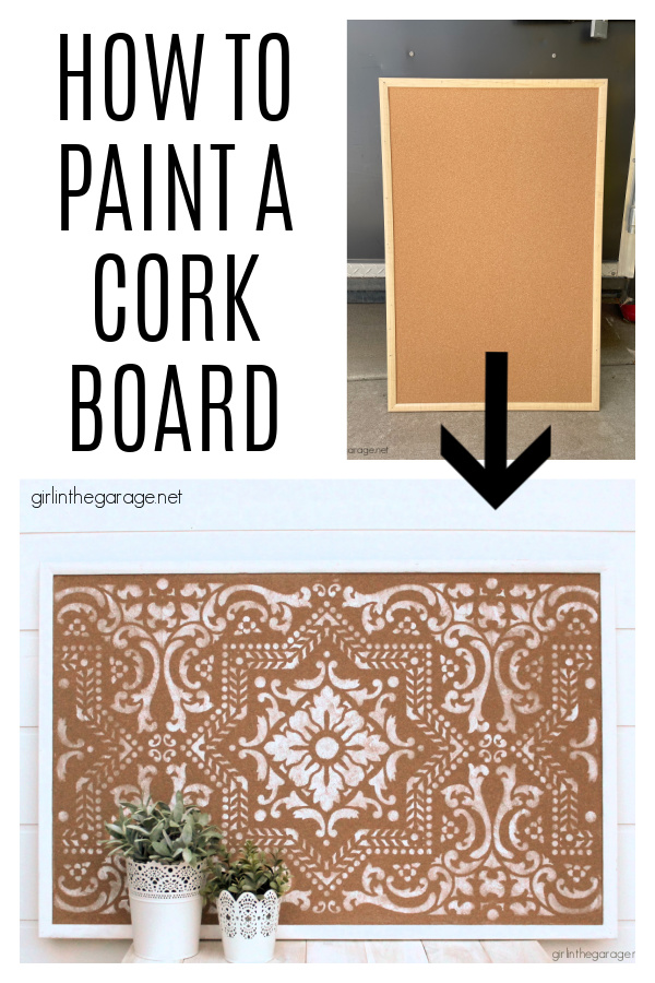 how-to-paint-cork-board-girl-in-the-garage