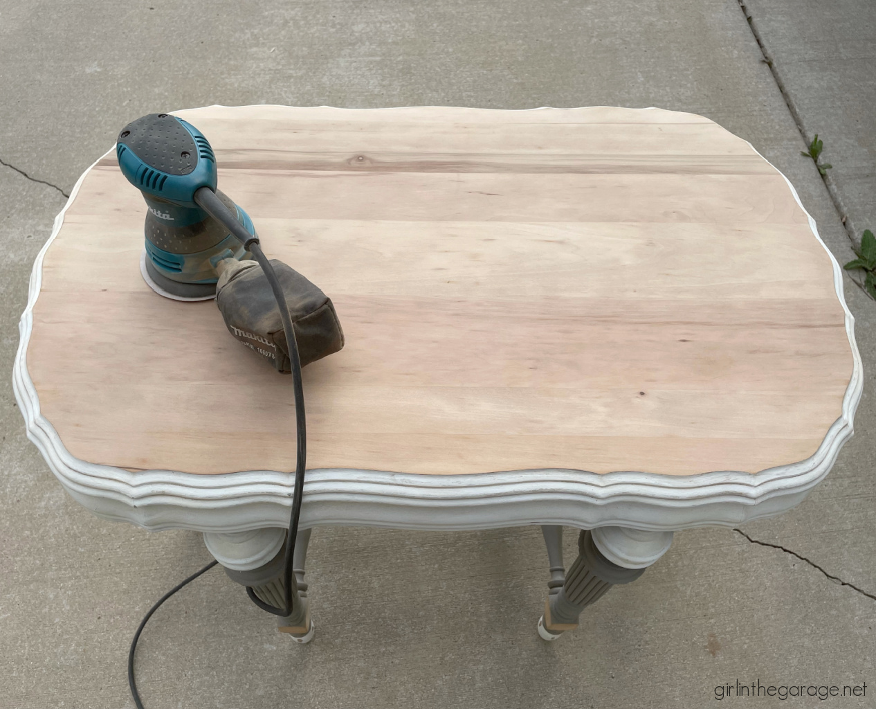 Learn how to refinish an antique parlor table and learn from my past mistakes from when I first painted this table years ago. By Girl in the Garage