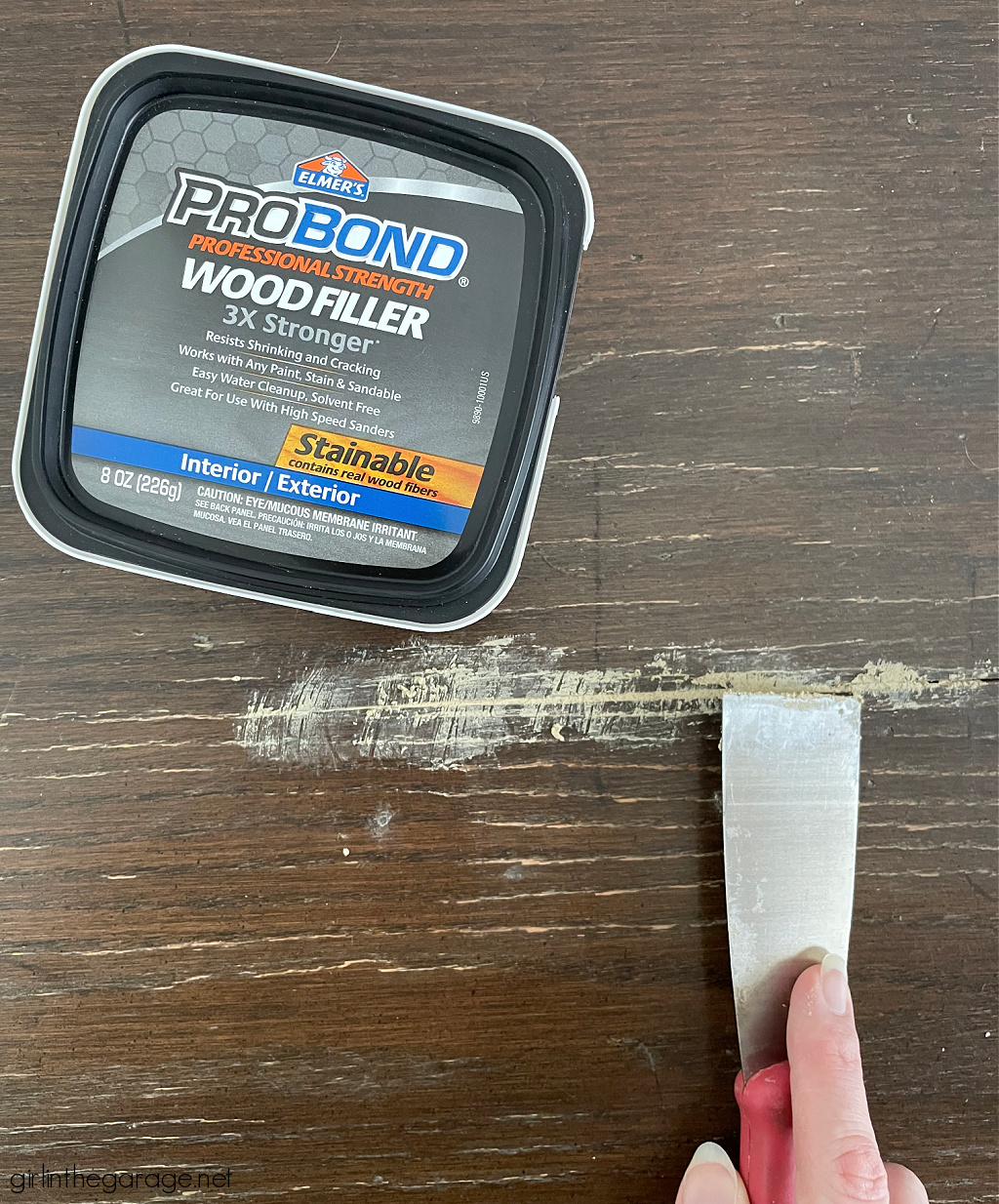 Wood filler for furniture - Girl in the Garage