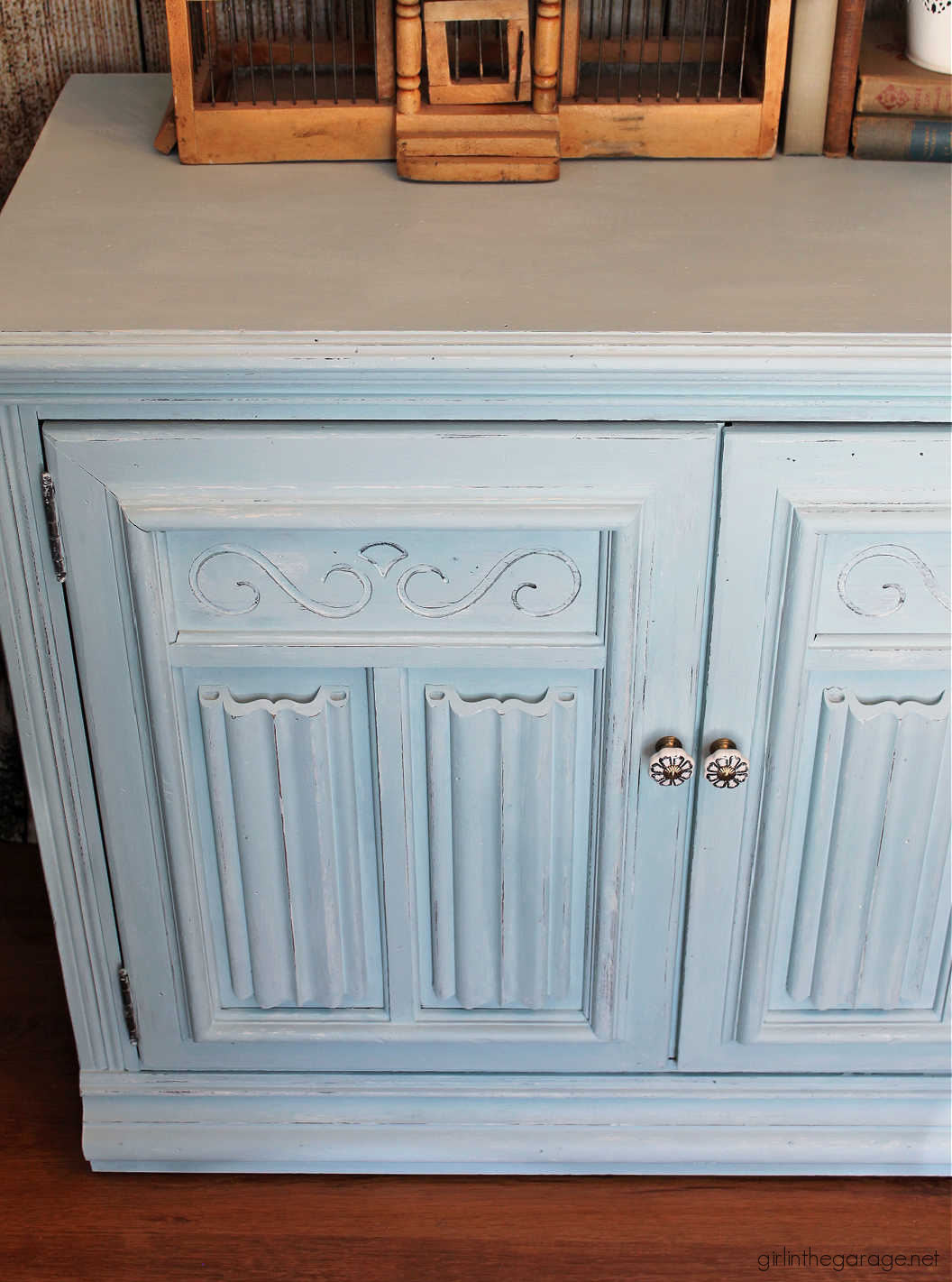 Rustoleum chalk paint deals blue