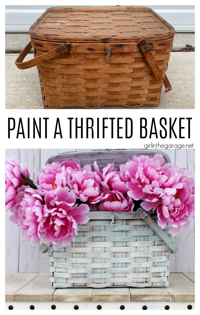 Learn helpful tips for painting a basket and adding a stencil. Turn trash into treasure with this easy but dramatic decor makeover by Girl in the Garage.