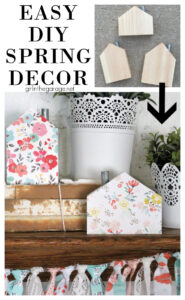 Spring Mini Decorations DIY Spring Decor: Mini Floral Houses - Girl in the Garageยฎ