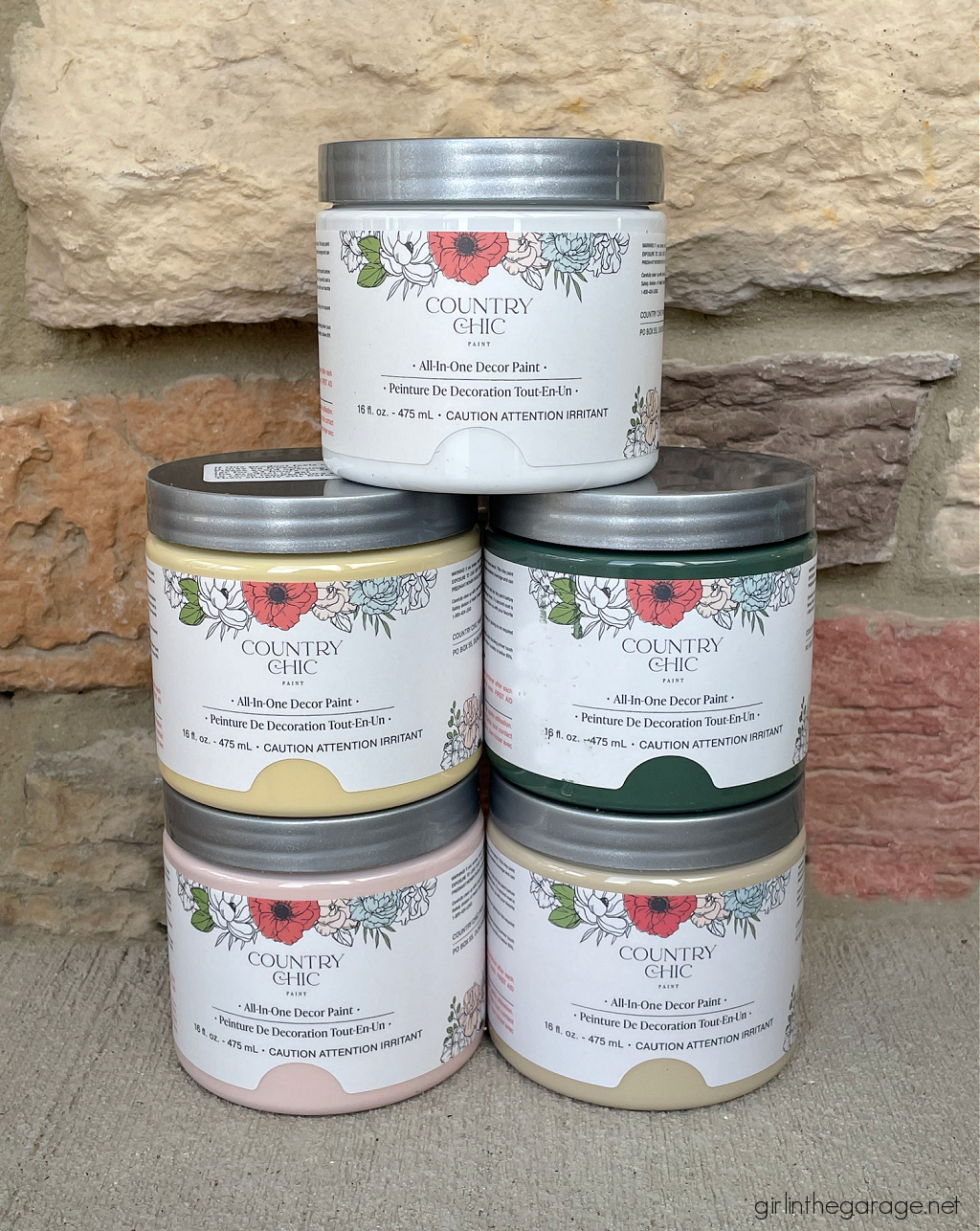 Country Chic Paint Hollow Hill Dark Green Chalk Style Furniture Paint 16 oz