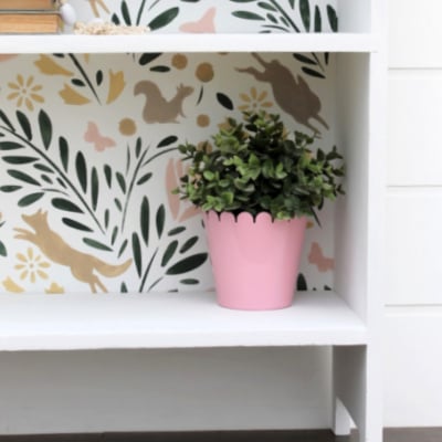 How to Paint a Bookcase and Stencil with Multiple Colors - Girl in the ...