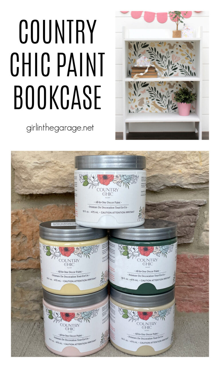 How to Paint a Bookcase and Stencil with Multiple Colors - Girl in the ...