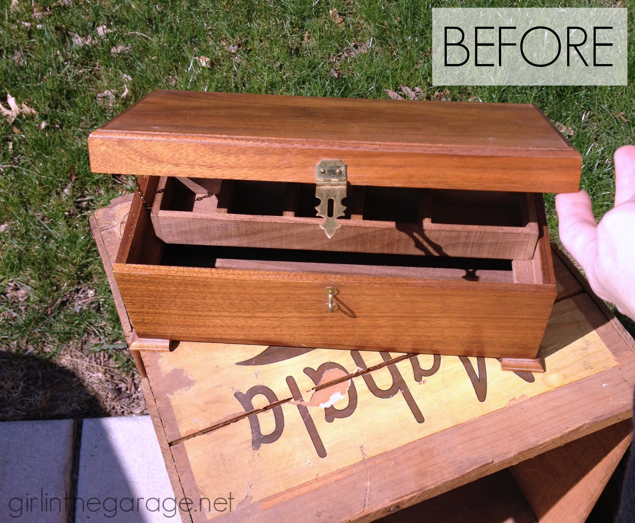 DIY Painted Rainbox Trinket Box - Persia Lou