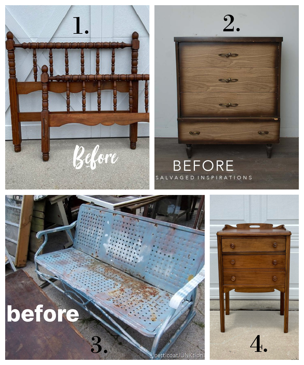 How To Decoupage Furniture - Salvaged Inspirations