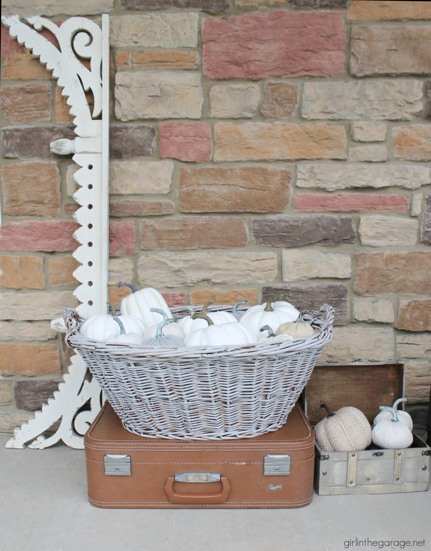 Wooden basket  The Shabby Shop