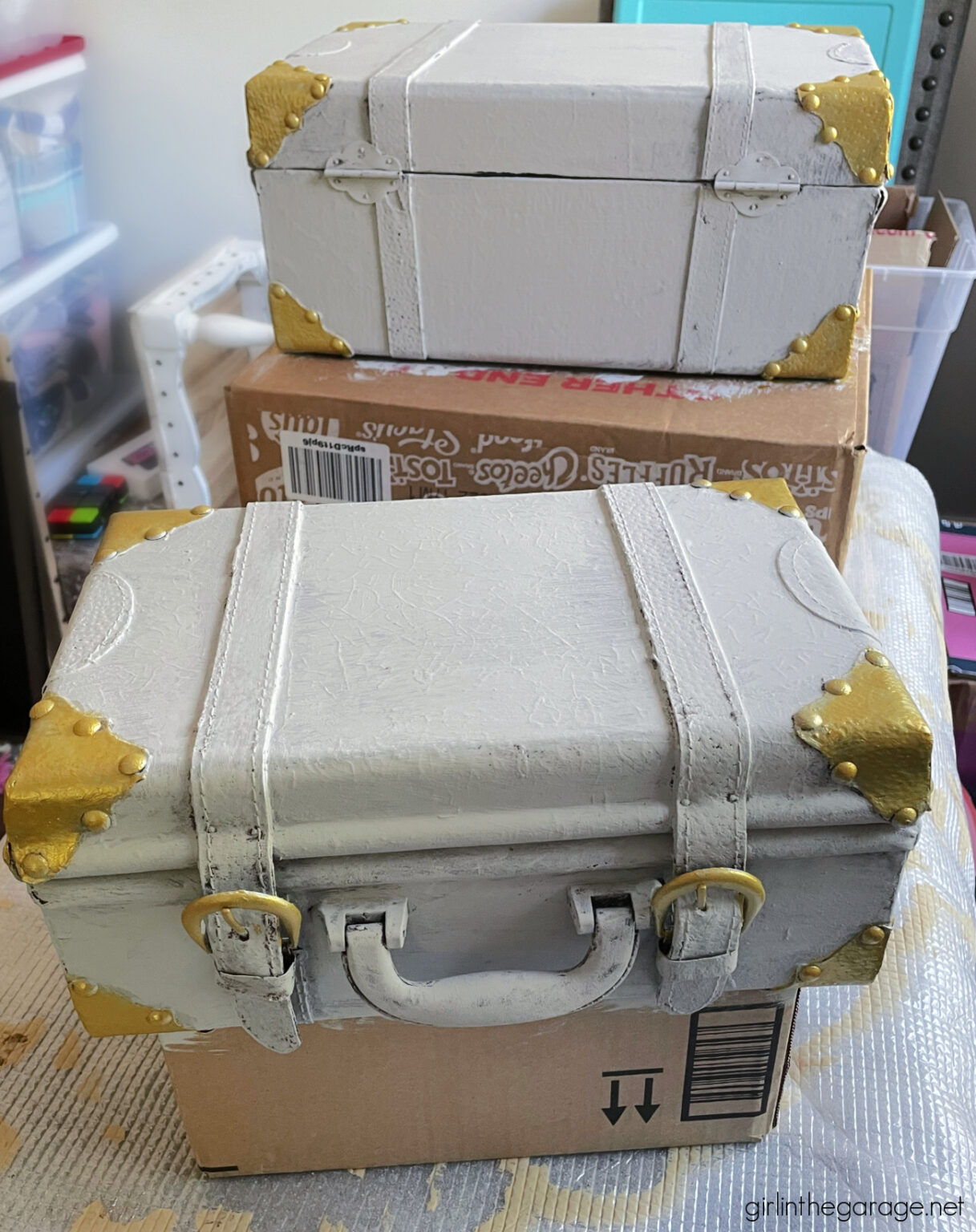 How to Paint a Suitcase (+ Our New Great Room) Girl in the Garage®