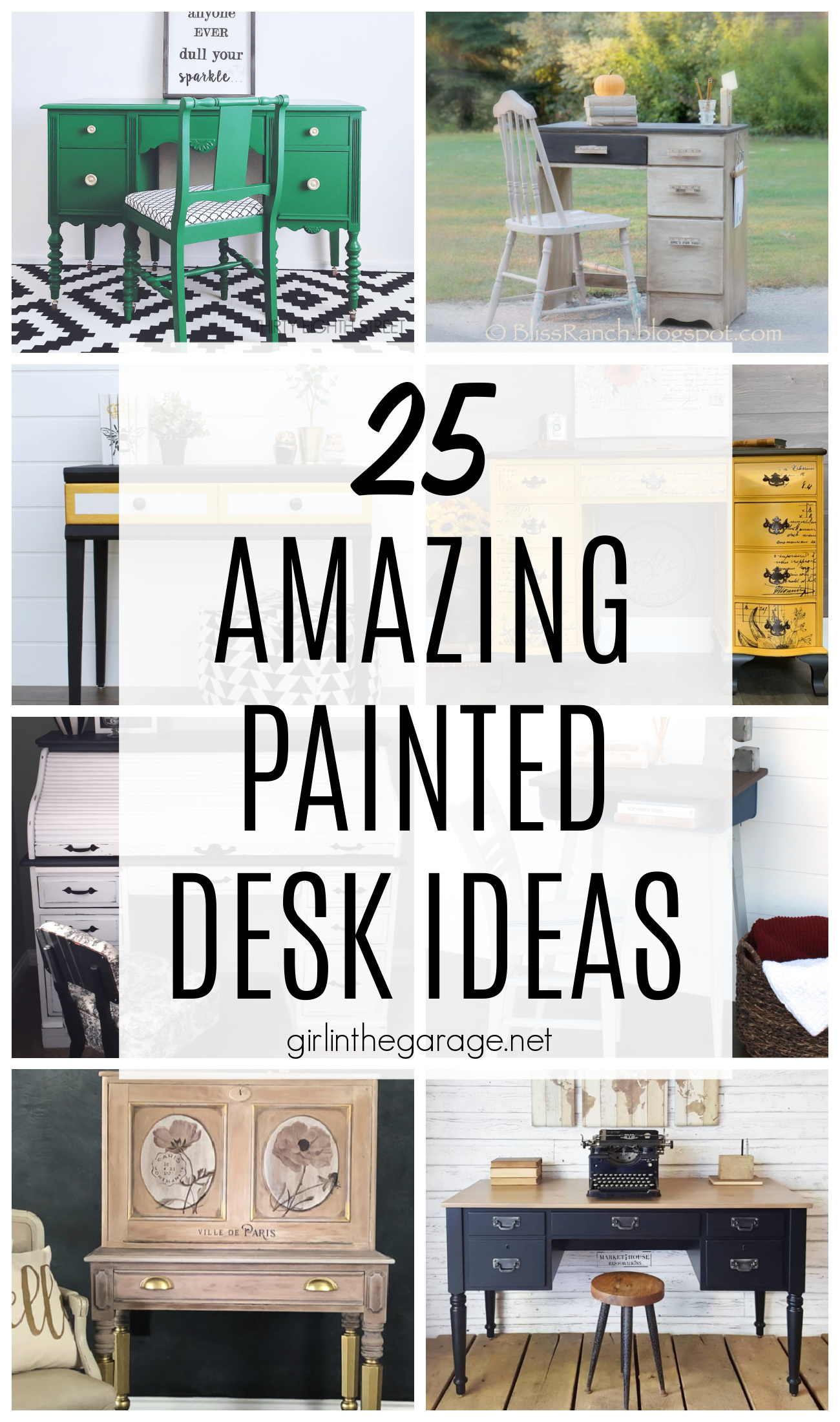 The Best Painted Desk Ideas - Popular blog posts - Girl in the Garage