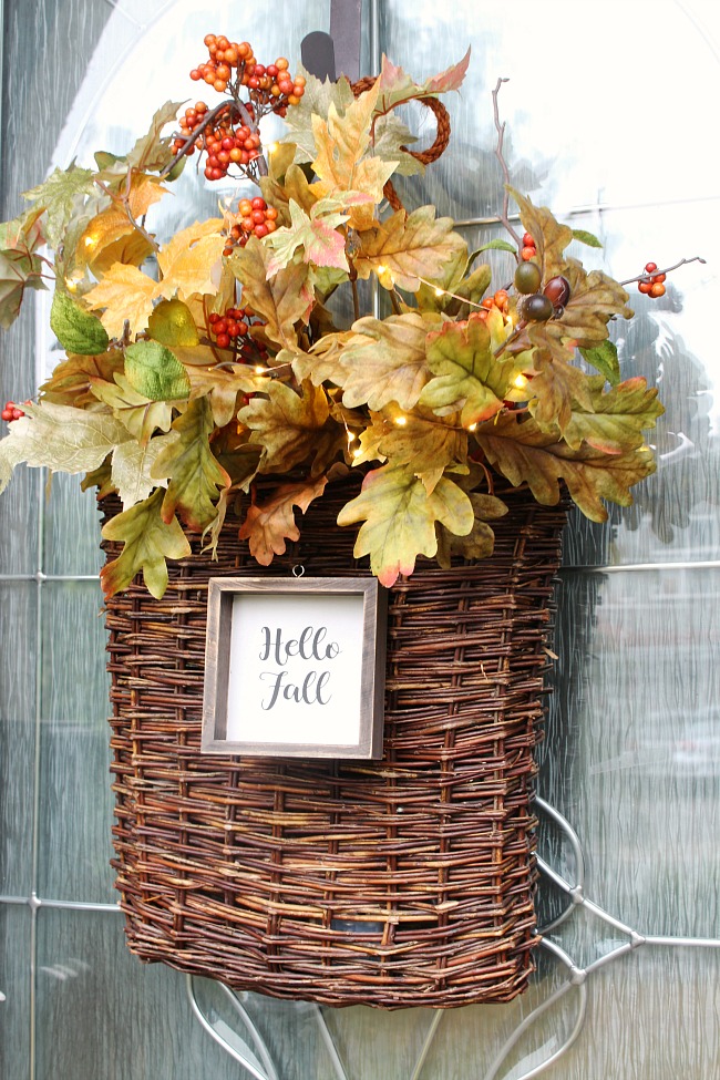 DIY Fall Basket Wreath - Clean and Scentsible