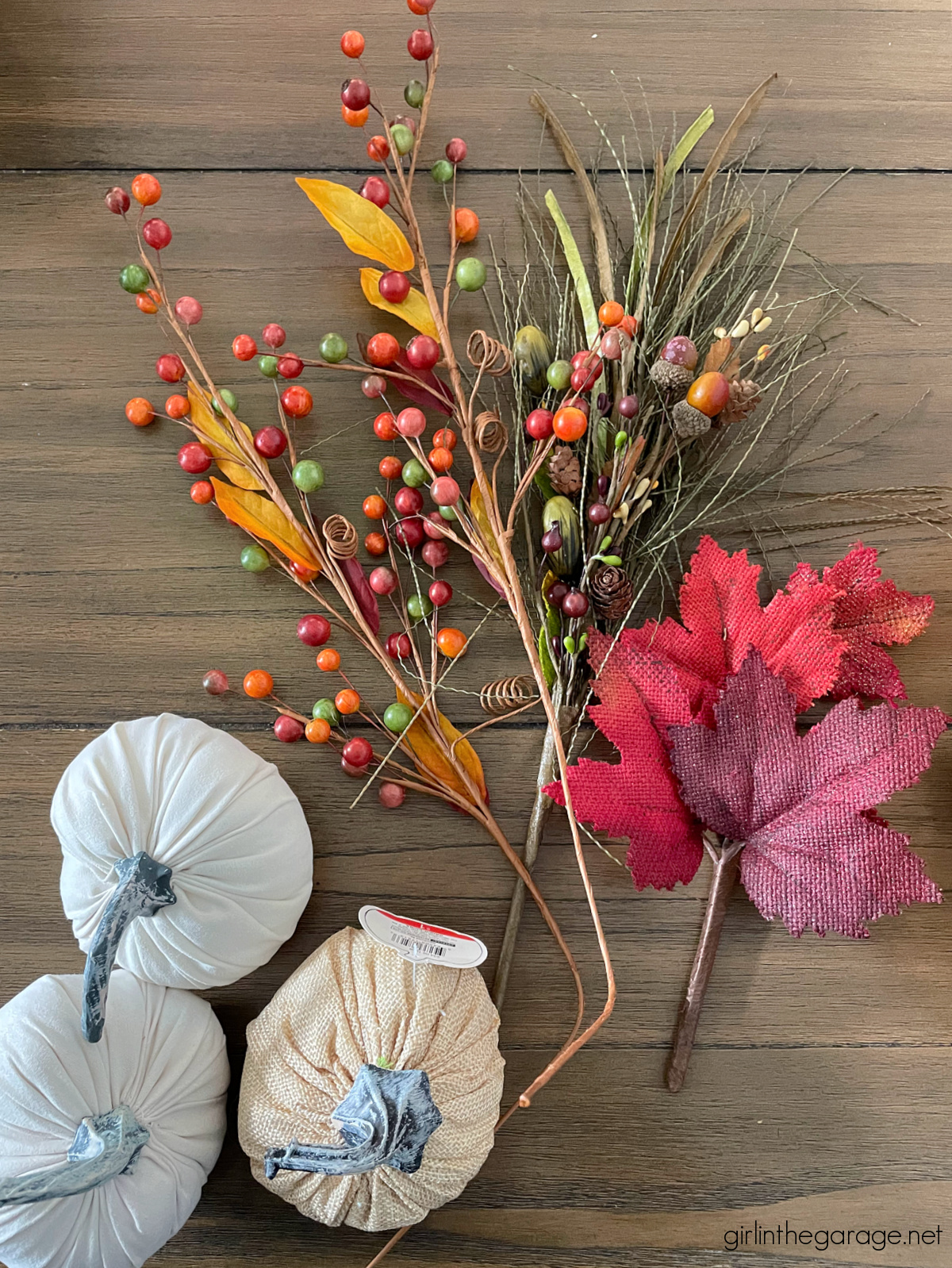 Festive fall basket ideas for decorating your mantel, home, and porch. Be inspired with these easy and gorgeous fall decorating ideas. By Girl in the Garage