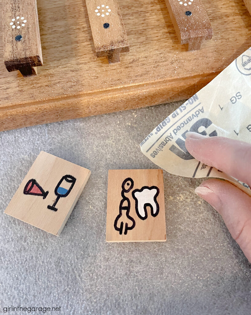 How to Refresh an Old Wooden Perpetual Calendar - Girl in the Garage®